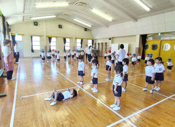 運動会の練習風景